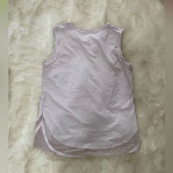 Athleta Light blush Pink Mesh bottom and sides Tank Top size extra small xs - Picture 3 of 4